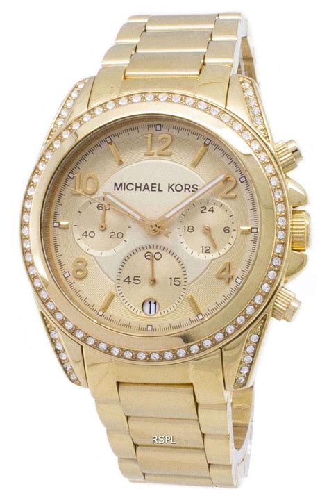 Michael Kors Women's Chronograph Runway Gold